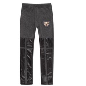 NWOT Girls Grey Faux Leather Leggings